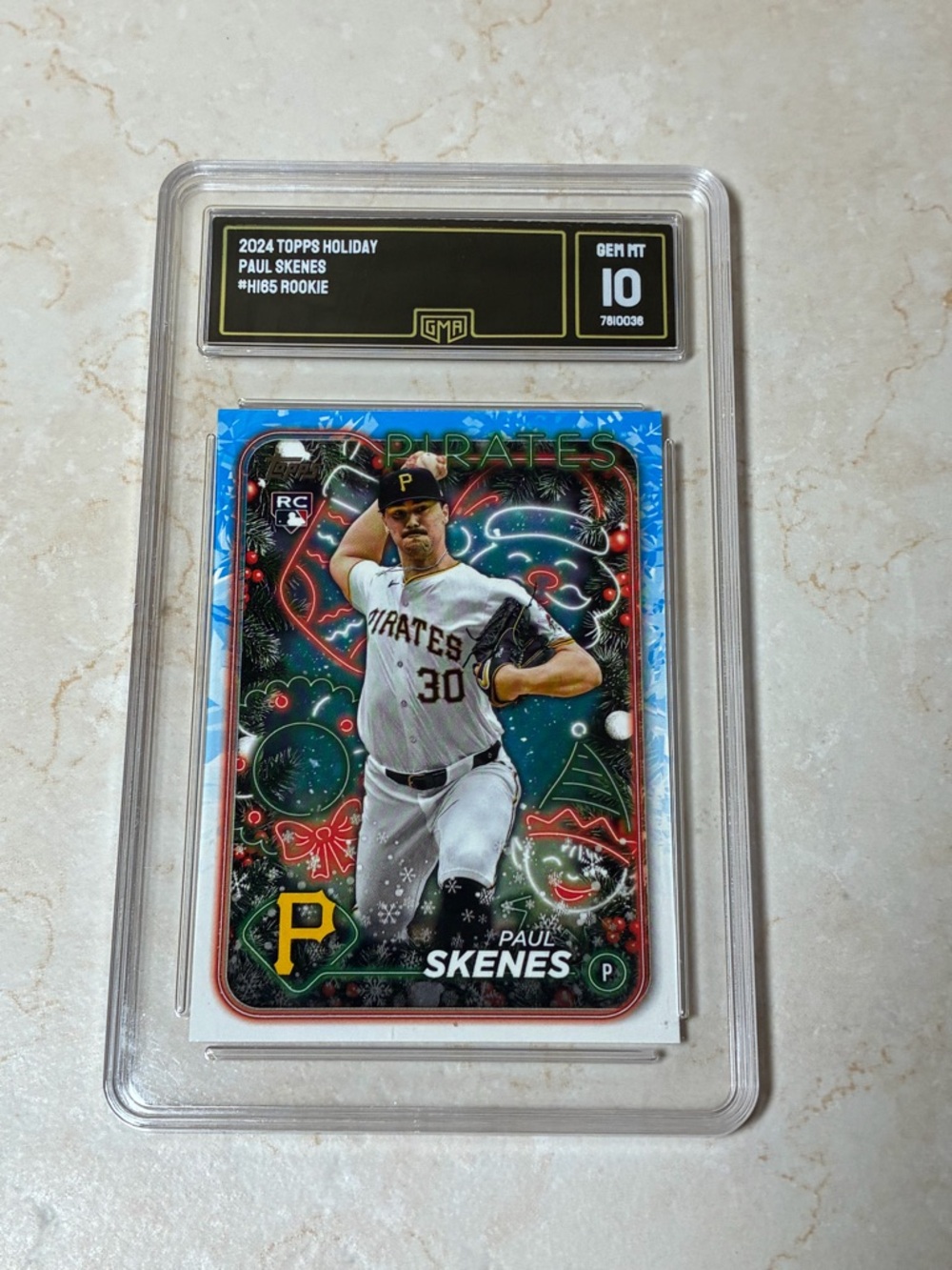 Paul Skenes 2024 Holiday Rookie Card - Pittsburgh Pirates